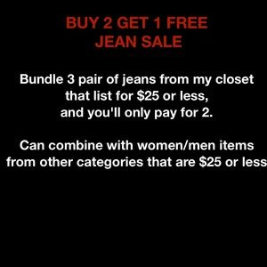 Jeans B2G1F promotion
